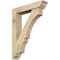 Ekena Millwork Balboa Traditional Rough Sawn Bracket w/ Offset Brace, Douglas Fir, 6"W x 28"D x 36"H BKT0604X28X36BOA01RDF - alternate 1